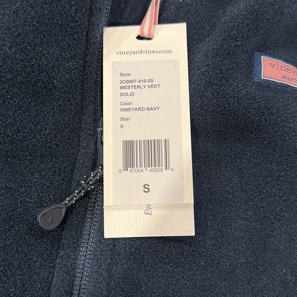 New Women’s Vineyard Vines Navy Vest size small - Picture 7 of 7